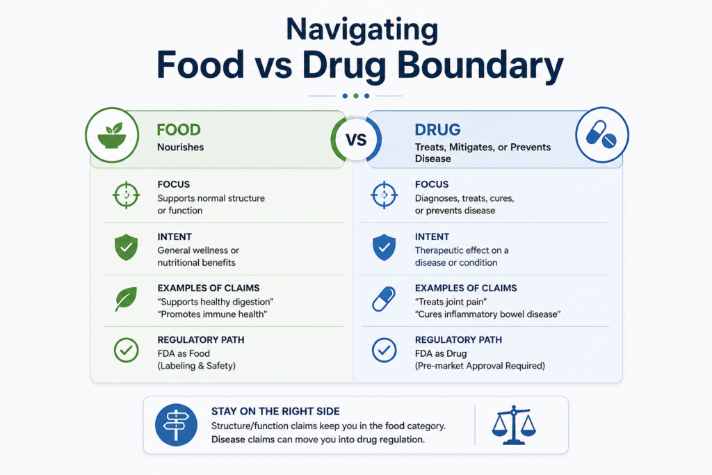 Navigating Food vs Drug